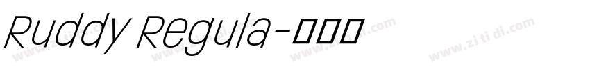 Ruddy Regula字体转换